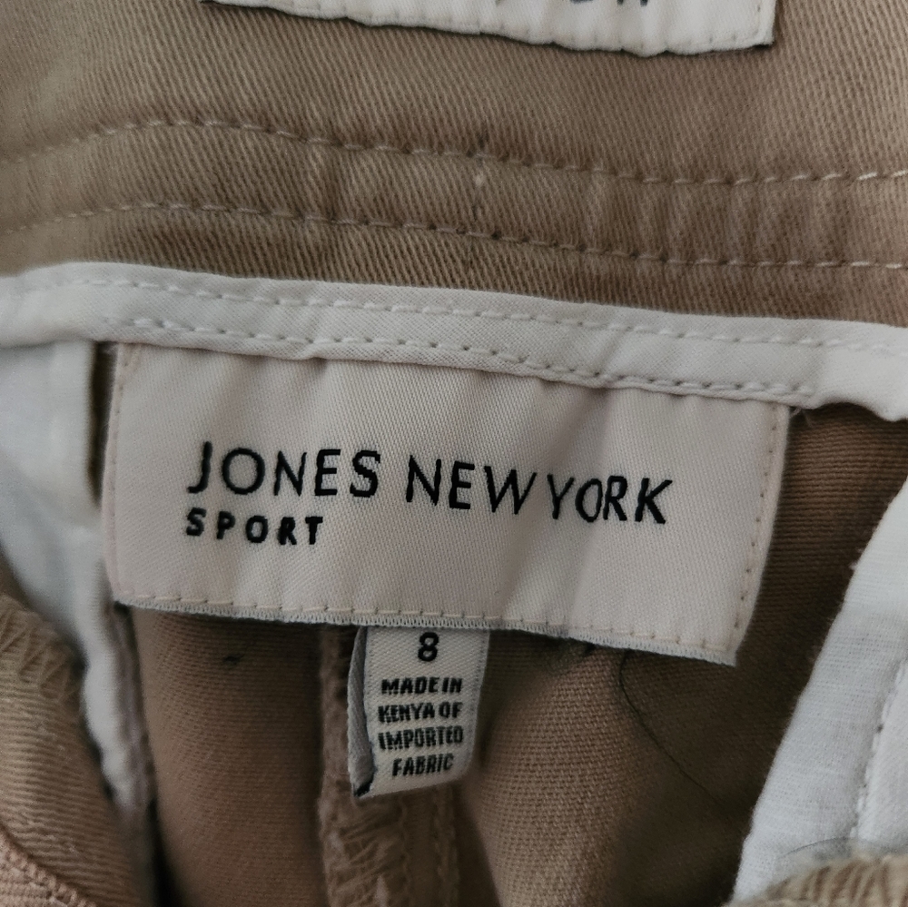 JONES NEW YORK SPORT Bermuda twill shorts, size 8